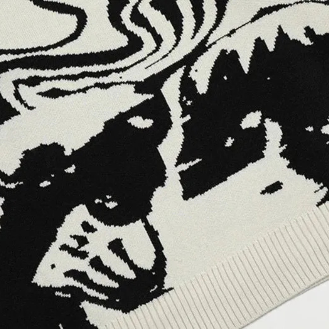 Monochrome Mirage Knit