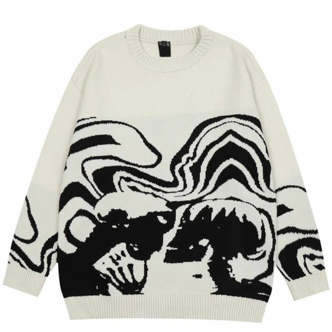 Monochrome Mirage Knit