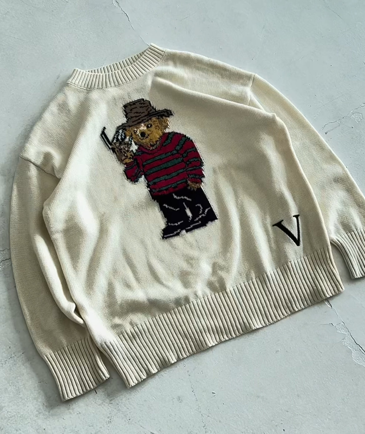 Freddy Bear Knit Sweater